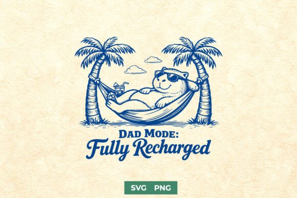 Dad Mode Fully Recharged: A Lighthearted Embroidery Fit for Dads and DIY Lovers