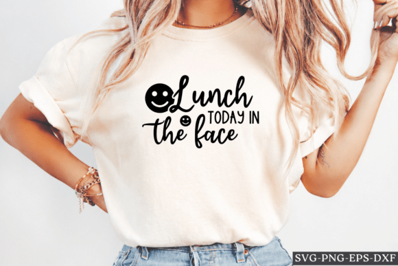 h1Lunch Today in the Face SVG – A Humorous Touch for Embroidery Projects/h1