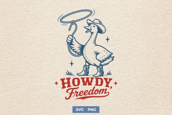 Howdy Freedom SVG: A Fresh 4th of July Embroidery Design with Personality