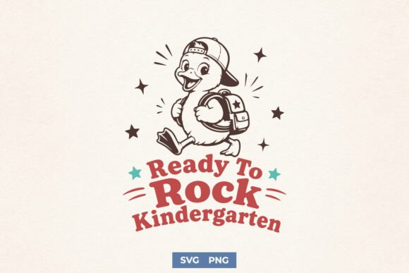 Ready to Rock Kindergarten: A Charming SVG for Embroidery Projects