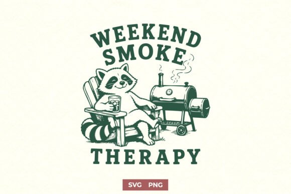 Weekend Smoke Therapy Raccoon SVG Review